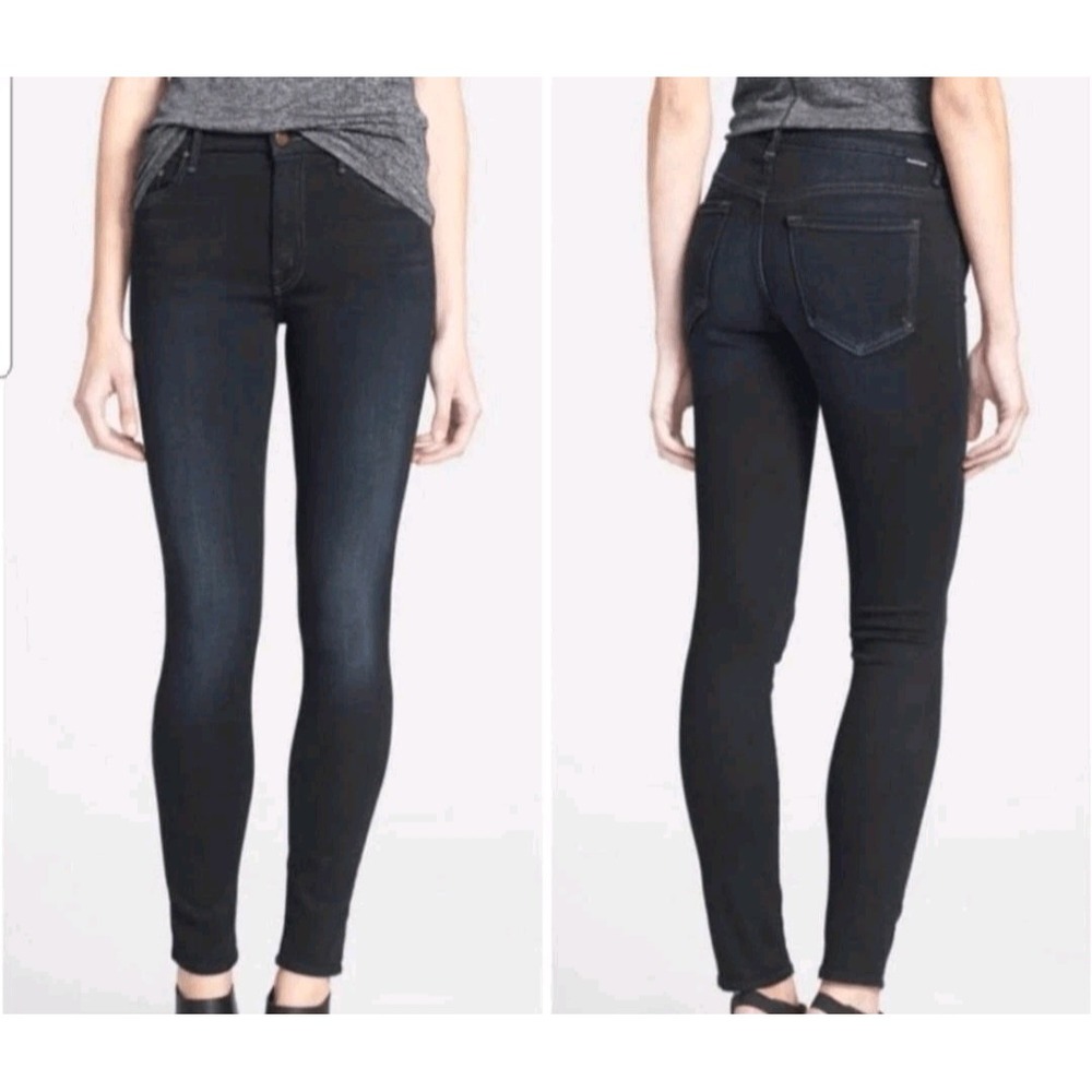 Mother High Waisted Looker Jeans Coffee Tea or Me Dark‎ Blue Skinny #67 Size 29